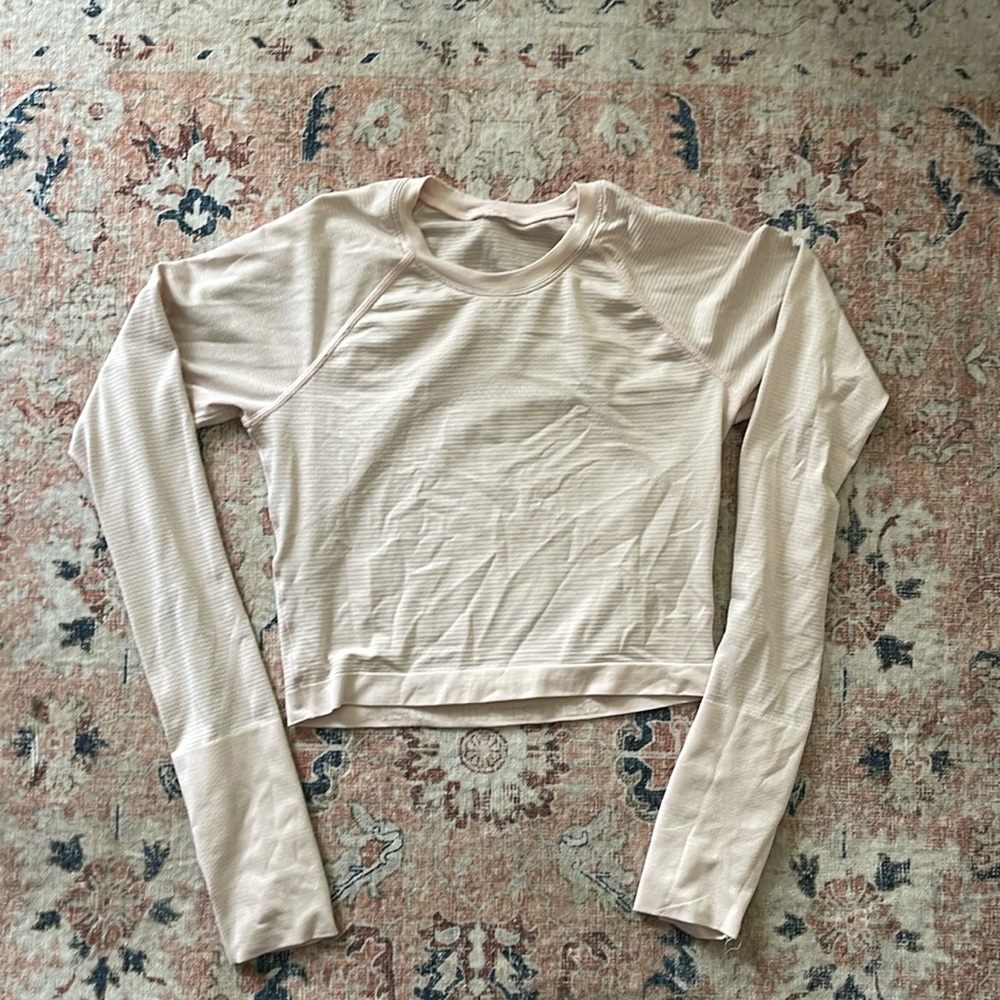 Lululemon Swiftly Tech Cropped Long Sleeve Shirt 2.0